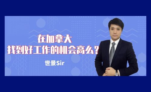 世景sir说加拿大 在加拿大找到好工作的机会高么